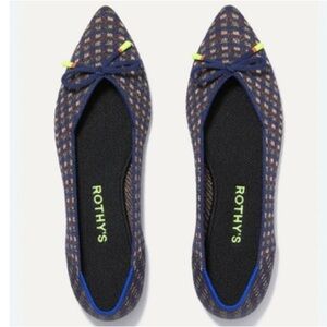 Rothy's The Bow Point Evening Metallic Flat